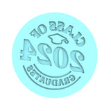 2024 Graduation Cookie Cutter | Stamp | Stencil #1A Wedding / Baby / V Day Cookie Cutter Lady MINI - 2 Inches (5cm) Debosser ONLY