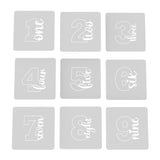 Birthday Number Sideways Cookie Cutter | Stamp | Stencil | Debosser Set. Any Size. Any Style. birthday Cookie Cutter Lady MINI - 2 Inches (5cm) Stencil ONLY Set