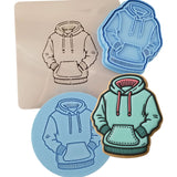 Blue Hoodie Cookie Cutter | Stamp | Stencil - SHARP EDGES - FAST Shipping - Choose Your Own Size! #1 Cookie Cutter Lady LITTLE - 3 Inches (7.62cm) **FULL SET BUNDLE** Cutter + Stamp + Stencil + Debosser **BEST DEAL**