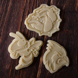 Bulldog Face Cookie Cutter | Stamp | Stencil #1 Animals & Dinosaurs Cookie Cutter Lady