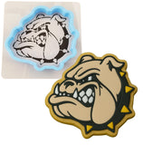 a cookie cutter with a picture of a bulldog on it