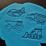 Bulldozer Cookie Cutter | Stamp | Stencil #2 Comic Book / Vehicles Cookie Cutter Lady