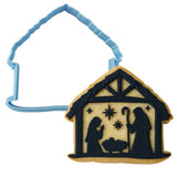 Christmas Nativity Cookie Cutter | Stamp | Stencil #2 Xmas / Winter / NYE Cookie Cutter Lady MINI - 2 Inches (5cm) Cookie Cutter ONLY (Outline)