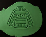 Christmas Sweater Cookie Cutter | Stamp | Stencil #1 Xmas / Winter / NYE Cookie Cutter Lady