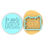 Class of 2024 Cookie Cutter | Stamp | Stencil #2C Wedding / Baby / V Day Cookie Cutter Lady MINI - 2 Inches (5cm) **BUNDLE** Cutter + Debosser