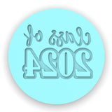 Class of 2024 Cookie Cutter | Stamp | Stencil #2C Wedding / Baby / V Day Cookie Cutter Lady MINI - 2 Inches (5cm) Debosser ONLY