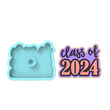 Class of 2024 Cookie Cutter | Stamp | Stencil #2C Wedding / Baby / V Day Cookie Cutter Lady