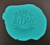 Class of 2025 Cookie Cutter | Stamp | Stencil - SHARP EDGES - FAST Shipping - Choose Your Own Size! #1A Cookie Cutter Lady