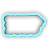 a cookie cutter shaped like a rectangle