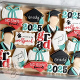 Class of 2025 Cookie Cutter | Stamp | Stencil - SHARP EDGES - FAST Shipping - Choose Your Own Size! #8H Cookie Cutter Lady