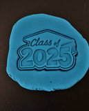 Class of 2025 Yellow Cookie Cutter | Stamp | Stencil - SHARP EDGES - FAST Shipping - Choose Your Own Size! #1 Cookie Cutter Lady