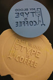 Coffee Blood Type Cookie Cutter | Stamp | Stencil #1 School / Grad Cookie Cutter Lady