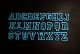 College Alphabet Cookie Cutter Set Letters/ Numbers/ Shapes Cookie Cutter Lady
