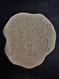 College Alphabet Cookie Cutter Set Letters/ Numbers/ Shapes Cookie Cutter Lady