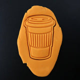Cup of Coffee with Sleeve Cookie Cutter | Stamp | Stencil - SHARP EDGES - FAST Shipping - Choose Your Own Size! #1 Cookie Cutter Lady