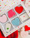 Envelope Heart Cookie Cutter | Stamp | Stencil #1 Wedding / Baby / V Day Cookie Cutter Lady