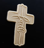 Faith Cross Cookie Cutter | Stamp | Stencil #1 Cookie Cutter Lady