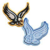 Falcon Eagle Hawk Cookie Cutter | Stamp | Stencil #1 Animals & Dinosaurs Cookie Cutter Lady MINI - 2 Inches (5cm) **BUNDLE** Cutter + Stamp