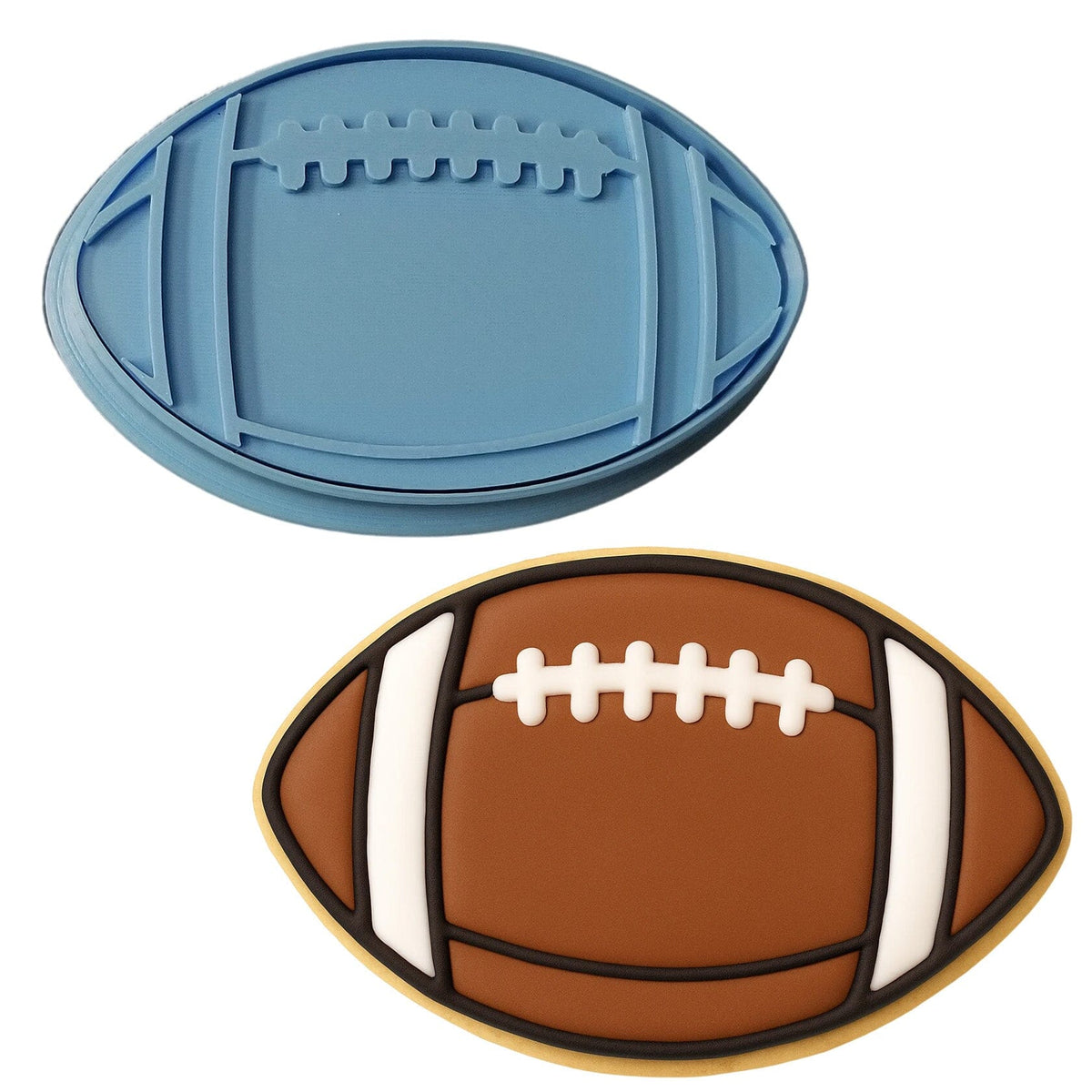 Football Cookie Cutter Stamp Stencil #11
