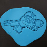 Football Receiver Diving Catch Cookie Cutter | Stamp | Stencil - SHARP EDGES - FAST Shipping - Choose Your Own Size! #2 Cookie Cutter Lady