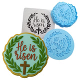He is Risen Cookie Cutter | Stamp | Stencil #3 Easter / Spring / Flower Cookie Cutter Lady