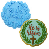 He is Risen Cookie Cutter | Stamp | Stencil #3 Easter / Spring / Flower Cookie Cutter Lady