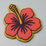 Hibiscus Cookie Cutter Outline & Stamp #2 Easter / Spring / Flower Cookie Cutter Lady