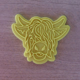 Highland Cow Cookie Cutter | Stamp | Stencil #1 Animals & Dinosaurs Cookie Cutter Lady