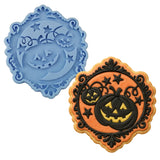 Jack O' Lantern Frame Cookie Cutter | Stamp | Stencil #1 Halloween / Fall Cookie Cutter Lady MINI - 2 Inches (5cm) Stamp ONLY