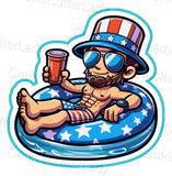 July 4th Presidents Party Cookie Cutter Set | Stamp | Stencil | Debosser St Pats / July 4th Cookie Cutter Lady 6. Abe Lincoln Pool Float Solo Cup Cutter Only