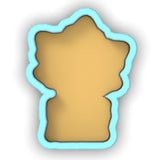 a cookie shaped like a piece of bread