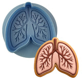 Lungs Cookie Cutter | Stamp | Stencil #1 Halloween / Fall Cookie Cutter Lady MINI - 2 Inches (5cm) **BUNDLE** Cutter + Debosser