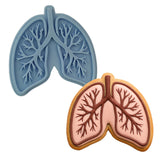 Lungs Cookie Cutter | Stamp | Stencil #1 Halloween / Fall Cookie Cutter Lady MINI - 2 Inches (5cm) Stamp ONLY
