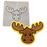 Moose Head Cookie Cutter | Stamp | Stencil #2 Animals & Dinosaurs Cookie Cutter Lady