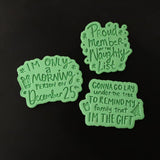 Naughty List Cookie Cutter | Stamp | Stencil #1 Xmas / Winter / NYE Cookie Cutter Lady