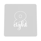 Number Eight Cookie Cutter | Stamp | Stencil birthday Cookie Cutter Lady MINI - 2 Inches (5cm) Stencil ONLY
