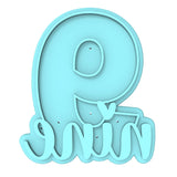 Number Nine Cookie Cutter | Stamp | Stencil birthday Cookie Cutter Lady MINI - 2 Inches (5cm) Stamp ONLY