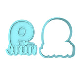 Number Nine Cookie Cutter | Stamp | Stencil birthday Cookie Cutter Lady MINI - 2 Inches (5cm) **BUNDLE** Cutter + Stamp