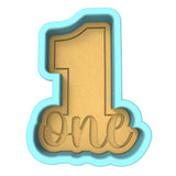 Number One Cookie Cutter | Stamp | Stencil birthday Cookie Cutter Lady