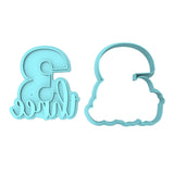 Number Three Cookie Cutter | Stamp | Stencil birthday Cookie Cutter Lady