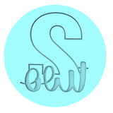 Number Two Cookie Cutter | Stamp | Stencil birthday Cookie Cutter Lady MINI - 2 Inches (5cm) Debosser ONLY