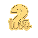 Number Two Cookie Cutter | Stamp | Stencil birthday Cookie Cutter Lady
