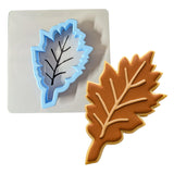 Oak Tree Leaf Cutter | Stamp | Stencil #1 Halloween / Fall Cookie Cutter Lady MINI - 2 Inches (5cm) **BUNDLE** Cutter + Stencil