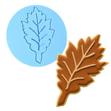 Oak Tree Leaf Cutter | Stamp | Stencil #1 Halloween / Fall Cookie Cutter Lady MINI - 2 Inches (5cm) Debosser ONLY