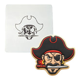Pirate Head Cookie Cutter | Stamp | Stencil #1 Boys/ Army / Outdoorsman Cookie Cutter Lady MINI - 2 Inches (5cm) Stencil ONLY