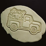 Pumpkin Truck Side Cookie Cutter | Stamp | Stencil - SHARP EDGES - FAST Shipping - Choose Your Own Size! #1 Cookie Cutter Lady