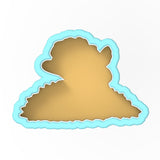 a paper cut out of the shape of a bear