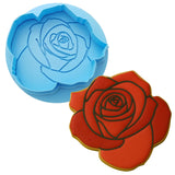 Rose Cookie Cutter Outline & Stamp Easter / Spring / Flower Cookie Cutter Lady