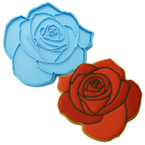 Rose Cookie Cutter Outline & Stamp Easter / Spring / Flower Cookie Cutter Lady