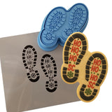 Santa Footprints Cookie Cutter | Stamp | Stencil Xmas / Winter / NYE Cookie Cutter Lady